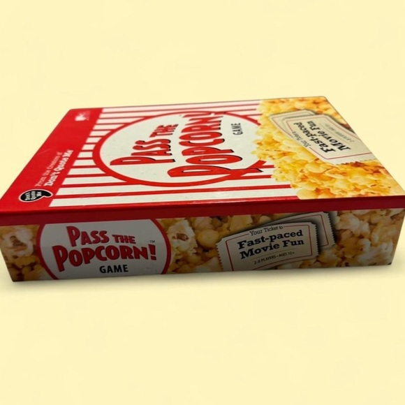 Pass the Popcorn Game - Red and White Faced Paced Movie Fun - Picture 2 of 4